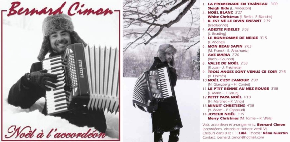 Bernard Cimon Noël à l'accordéon