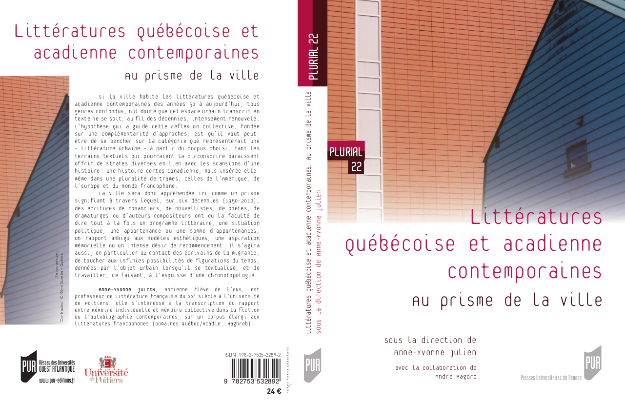 Publication de l'APLAQA Au prisme de la ville